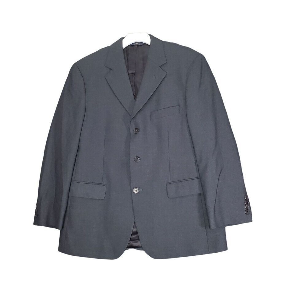 Brooks Brothers Mens Classic Professional Blazer 40S Gray Wool Stretch Jacket